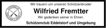 Traueranzeige von Wilfried Fremtter von ALLGEMEINE ZEITUNG UELZEN