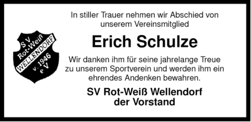  Traueranzeige für Erich Schulze vom 09.07.2008 aus ALLGEMEINE ZEITUNG UELZEN