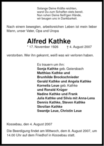 Traueranzeige von Helene Schulze von ALLGEMEINE ZEITUNG UELZEN