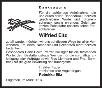 Traueranzeige von Wilfried Eitz von Uelzen