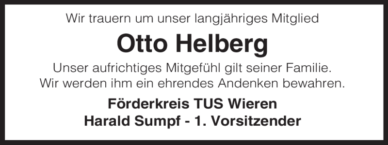  Traueranzeige für Otto Helberg vom 06.04.2011 aus ALLGEMEINE ZEITUNG UELZEN
