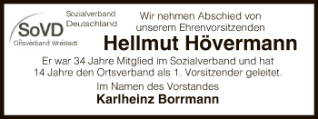 Traueranzeige von Hellmut Hövermann von Uelzen