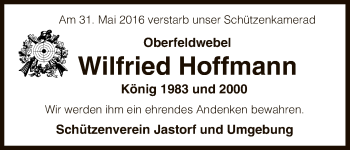 Traueranzeige von Wilfried Hoffmann von Uelzen