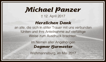 Traueranzeige von Michael Panzer von Uelzen