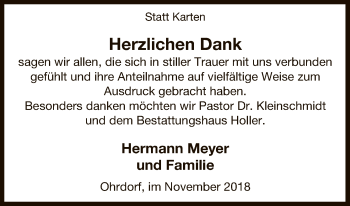 Traueranzeige von Herzlichen Dank von Uelzen