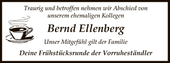 Traueranzeige von Bernd Ellenberg von Uelzen