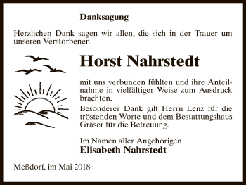 Traueranzeige von Horst Nahrstedt von Uelzen