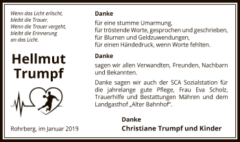 Traueranzeige von Hellmut Trumpf von Uelzen