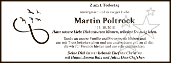 Traueranzeige von Martin Poltrock von Uelzen