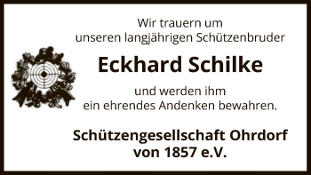 Traueranzeige von Eckhard Schilke von Uelzen