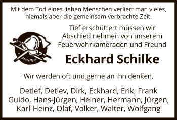 Traueranzeige von Eckhard Schilke von Uelzen