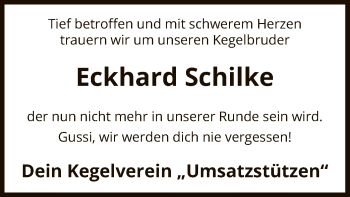 Traueranzeige von Eckhard Schilke von Uelzen