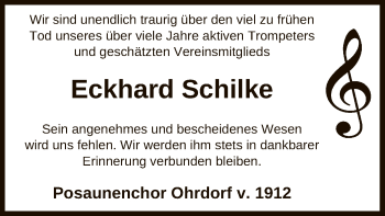 Traueranzeige von Eckhard Schilke von Uelzen