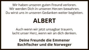 Traueranzeige von Albert Kopmann von Uelzen