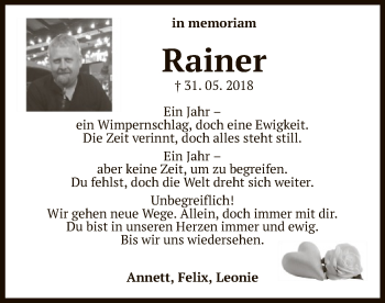 Traueranzeige von Rainer Nahrstedt von Uelzen