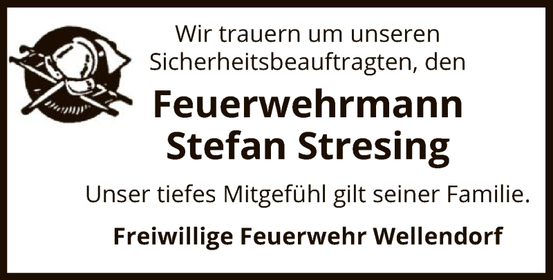  Traueranzeige für Stefan Stresing vom 09.07.2019 aus Uelzen