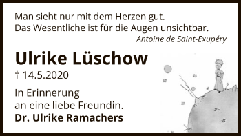 Traueranzeige von Ulrike Lüschow von UEL