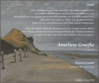 Traueranzeige von Anneliese Graefke von UEL