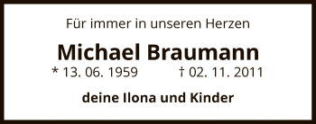 Traueranzeige von Michael Braumann von UEL