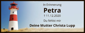 Traueranzeige von Petra Harms von UEL