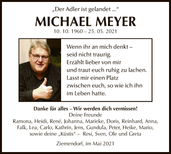 Traueranzeige von Michael Meyer von UEL