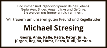 Traueranzeige von Michael Stresing von UEL