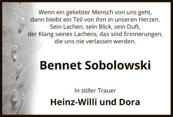 Traueranzeige von Bennet Sobolowski von UEL