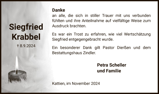 Traueranzeige von Siegfried Krabbel von UEL