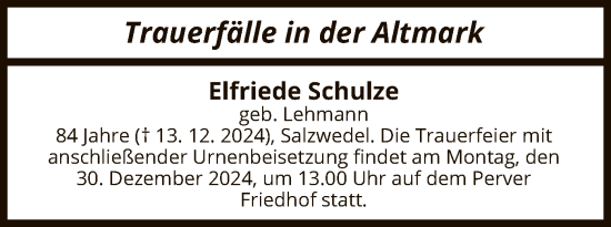Traueranzeige von Trauerfälle  von UEL