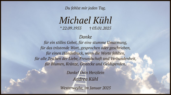 Traueranzeige von Michael Kühl von UEL