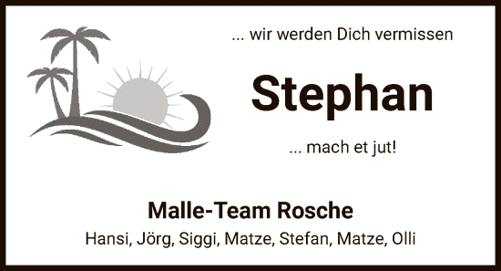 Traueranzeige von Stephan  von AZ