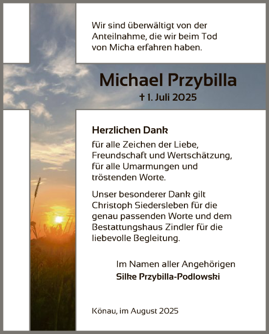 Traueranzeige von Michael Przybilla von AZ