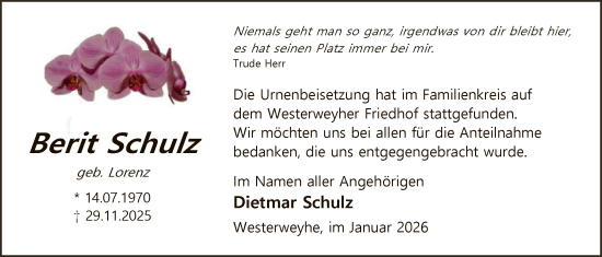 Traueranzeige von Dietmar Schulz von AZ